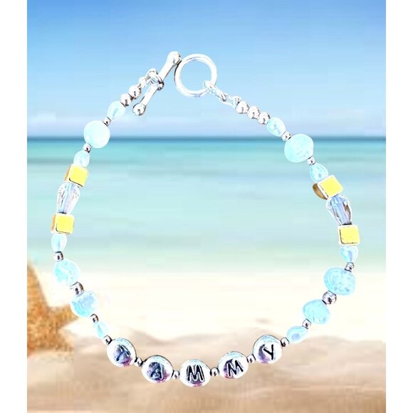 VTG Handmade Freshwater Pearl Bracelet Tammy Birthday Anniversary Toggle Closure - Picture 1 of 12